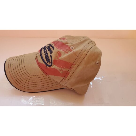 Team Realtree Khaki Beige Adjustable Baseball Cap With Red & Black Design - Picture 2 of 7